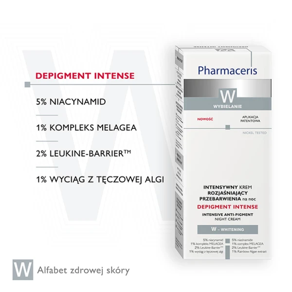PHARMACERIS W DEPIGMENT INTENSE Krem intensywny rozjaśniający przebarwienia, 50 ml 2