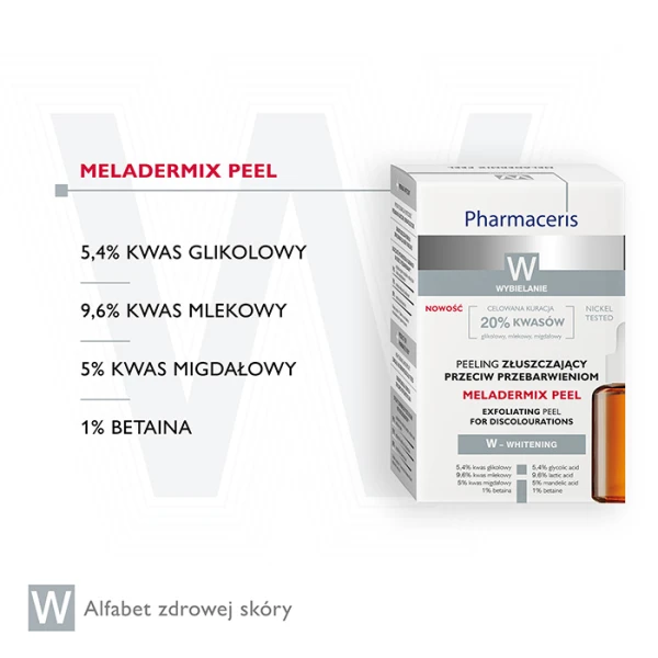 PHARMACERIS W MELADERMIX PEEL Peeling złuszczający przeciw przebarwieniom, 30 ml 2