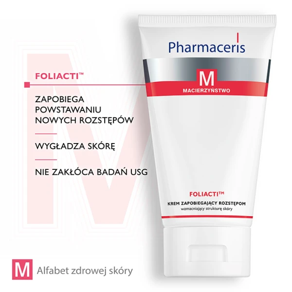 PHARMACERIS M Foliacti Krem zapobiegający rozstępom, 150 ml 3