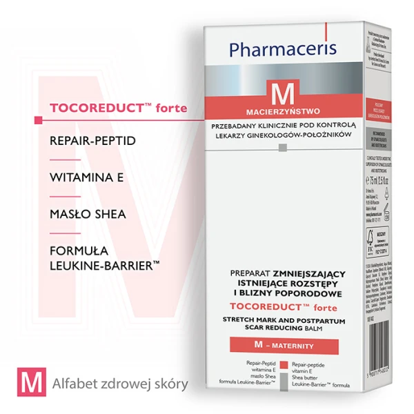 PHARMACERIS M TOCOREDUCT FORTE Preparat na rozstępy do ciała, 75 ml 2