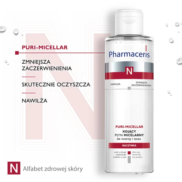PHARMACERIS N PURI-MICELLAR Płyn micelarny do oczyszczania i demakijażu, 200 ml 3
