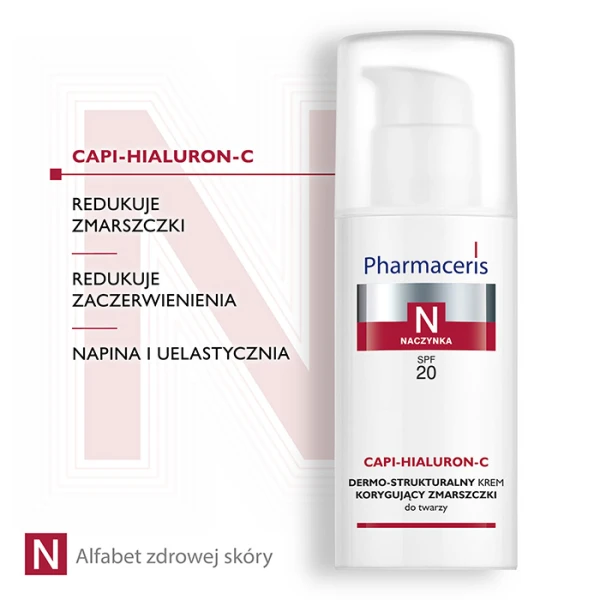 PHARMACERIS N CAPI-HIALURON-C Krem korygujący zmarszczki, 50 ml 3