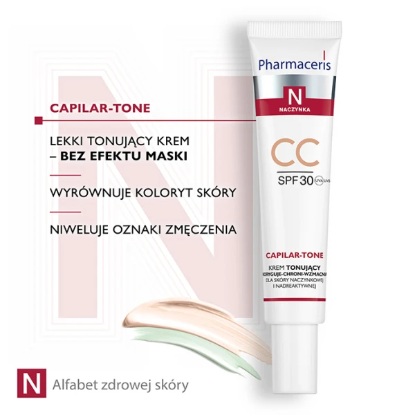 PHARMACERIS N CAPILAR-TONE CC Krem do twarzy tonujący, 40 ml 4