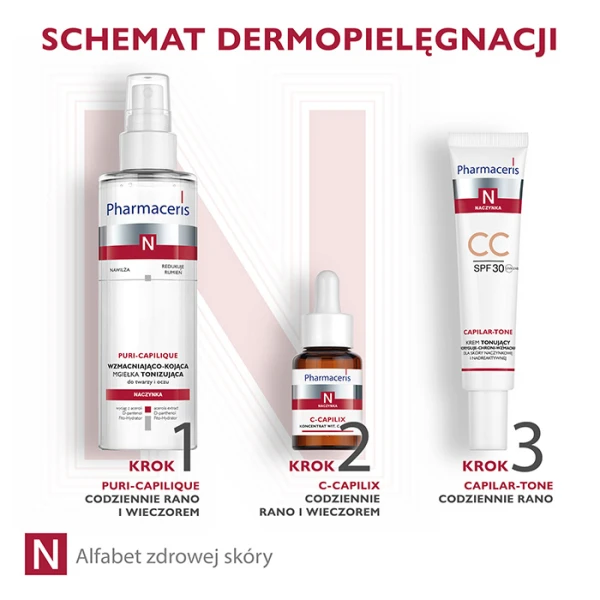 PHARMACERIS N CAPILAR-TONE CC Krem do twarzy tonujący, 40 ml 5