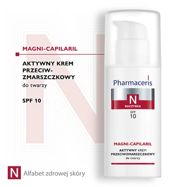 PHARMACERIS N MAGNI-CAPILARIL Krem przeciwzmarszczkowy do twarzy SPF10, 50 ml 4