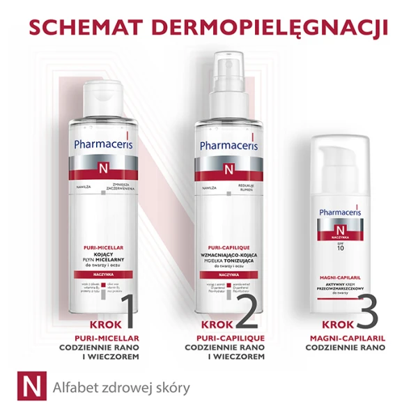 PHARMACERIS N MAGNI-CAPILARIL Krem przeciwzmarszczkowy do twarzy SPF10, 50 ml 3