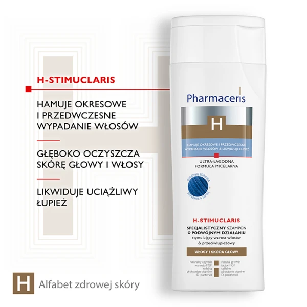 PHARMACERIS H-STIMUCLARIS Szampon stymulujący i przeciwłupieżowy, 250 ml 3