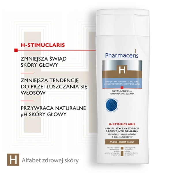 PHARMACERIS H-STIMUCLARIS Szampon stymulujący i przeciwłupieżowy, 250 ml 4