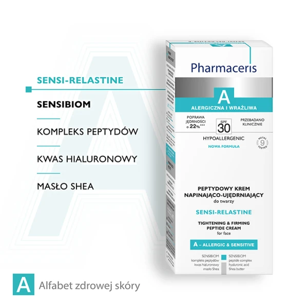 PHARMACERIS A SENSI-RELASTINE-E Krem napinająco - ujędrniający, 50 ml 2