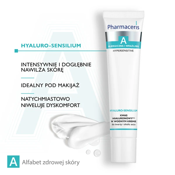 PHARMACERIS A Hyaluro-D Sensilium Kwas hialuronowy di-6 w wodnym kremie, 40 ml 3