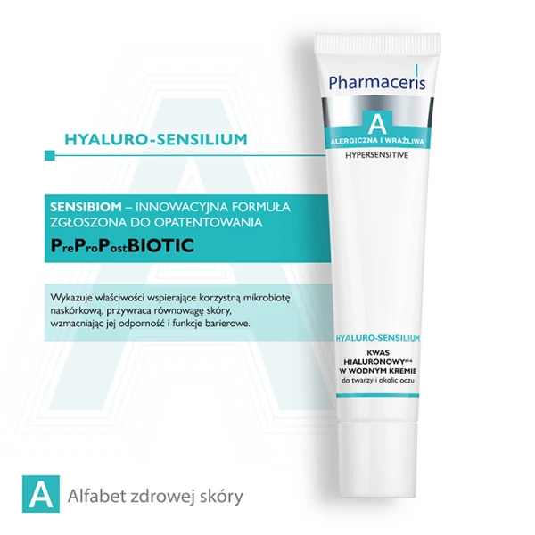 PHARMACERIS A Hyaluro-D Sensilium Kwas hialuronowy di-6 w wodnym kremie, 40 ml 4