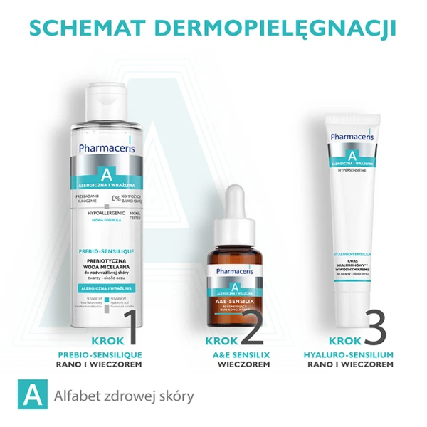 PHARMACERIS A PREBIO-SENSILIQUE Woda micelarna twarz i okolice oczu, 200 ml 6