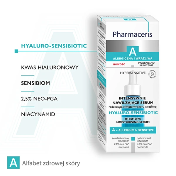 PHARMACERIS A HYALURO-SENSIBIOTIC Serum intensywnie nawilżające, 30 ml 2