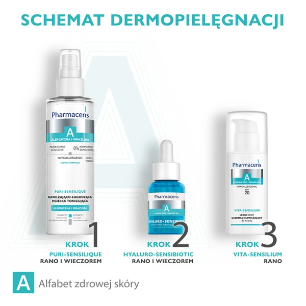 PHARMACERIS A HYALURO-SENSIBIOTIC Serum intensywnie nawilżające, 30 ml 5