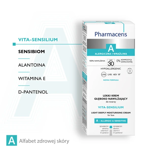 PHARMACERIS A VITA-SENSILIUM Krem do twarzy nawilżający SPF30, 50 ml 1
