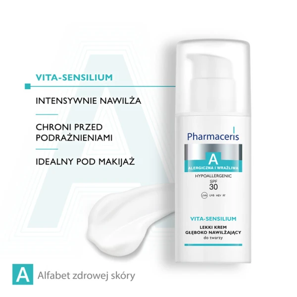 PHARMACERIS A VITA-SENSILIUM Krem do twarzy nawilżający SPF30, 50 ml 3