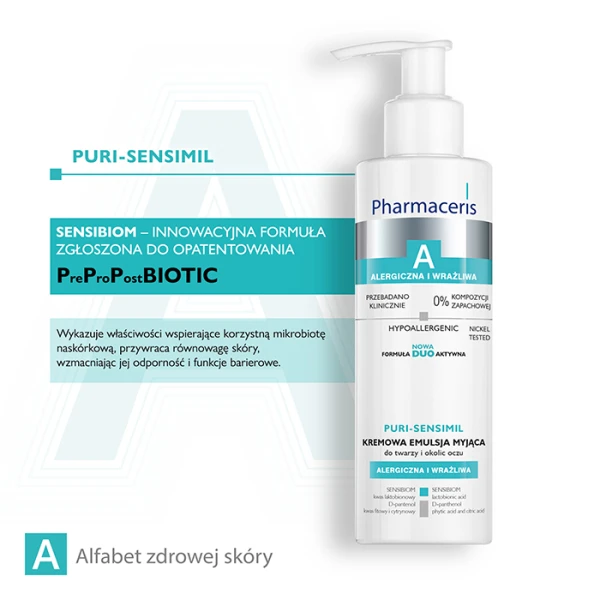 PHARMACERIS A PURI-SENSIMIL Emulsja myjąca do twarzy i okolic oczu, 190 ml 4