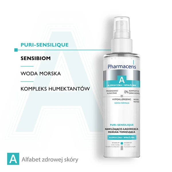 PHARMACERIS A PURI-SENSILIQUE Mgiełka nawilżająco-łagodząca, 200 ml 1