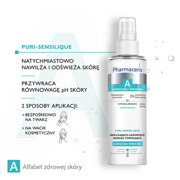 PHARMACERIS A PURI-SENSILIQUE Mgiełka nawilżająco-łagodząca, 200 ml 3