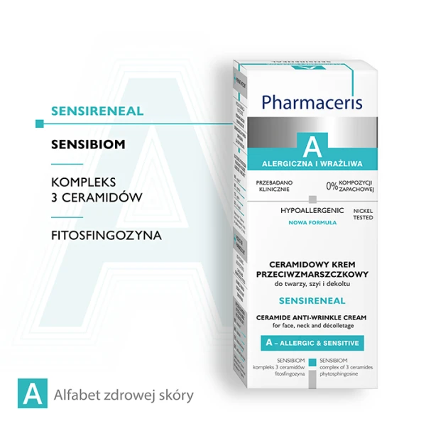 PHARMACERIS A SENSIRENEAL Krem przeciwzmarszczkowy do twarzy, szyi i dekoltu, 30 ml 3