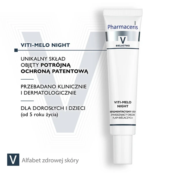 PHARMACERIS V VITI-MELO NIGHT Krem pigmentacyjny, 40 ml 3