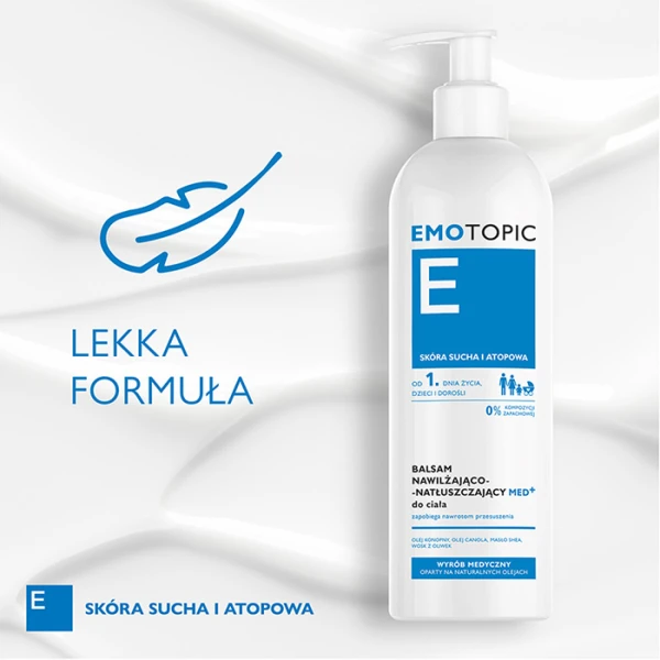 EMOTOPIC Med+ Balsam do ciała nawilżająco-natłuszczający, 400 ml 3