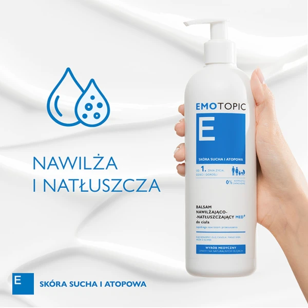 EMOTOPIC Med+ Balsam do ciała nawilżająco-natłuszczający, 400 ml 4