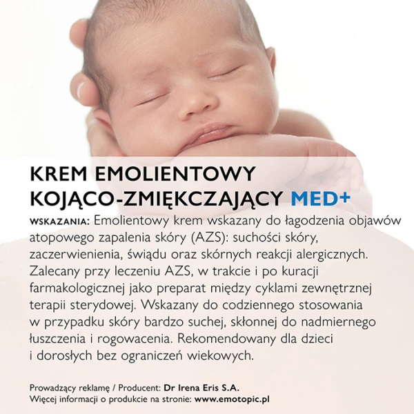 EMOTOPIC Med+ Krem do ciała kojąco-zmiękczający emolientowy, 200 ml 5