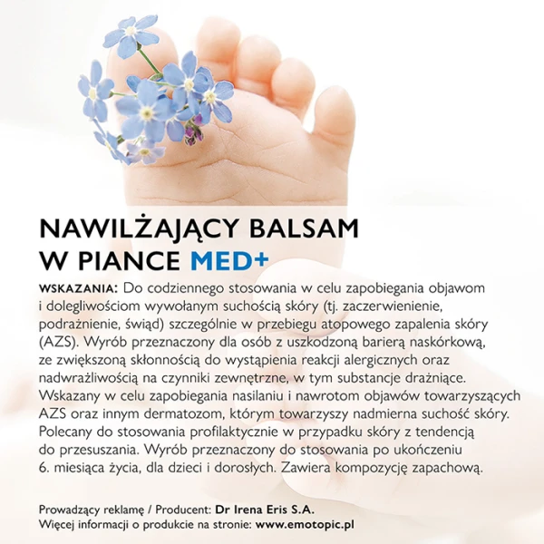 EMOTOPIC Med+ Balsam-pianka do ciała nawilżający, 200 ml 5