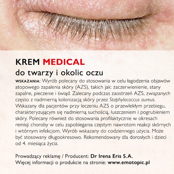 EMOTOPIC Bacteria Control Krem do twarzy i okolic oczu, 50 ml 4