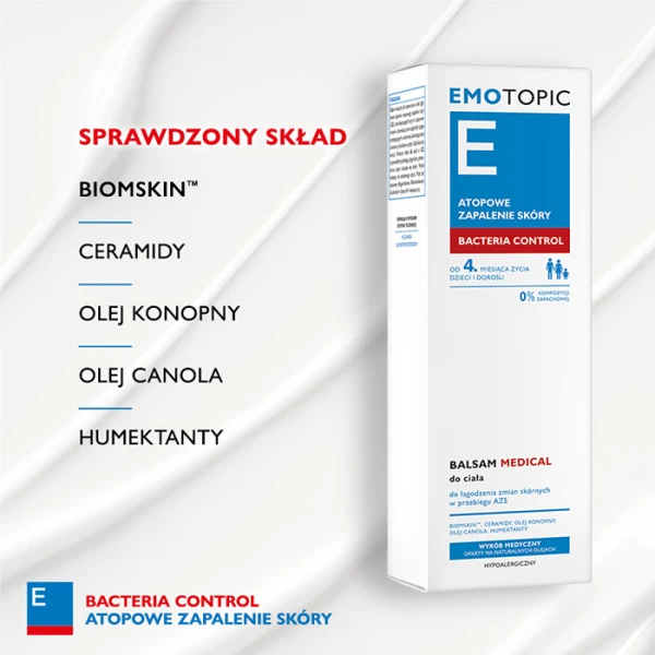 EMOTOPIC Bacteria Control Balsam do ciała, 200 ml 2