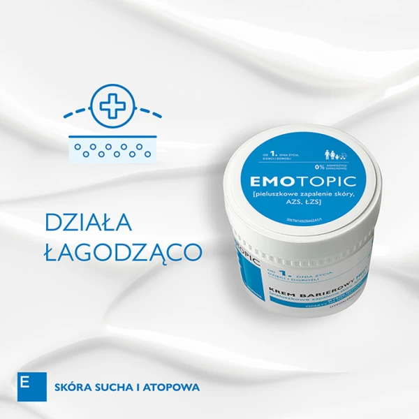 EMOTOPIC Med+ Krem pieluszkowe zapalenie skóry, AZS, ŁSZ barierowy, 75 ml 3