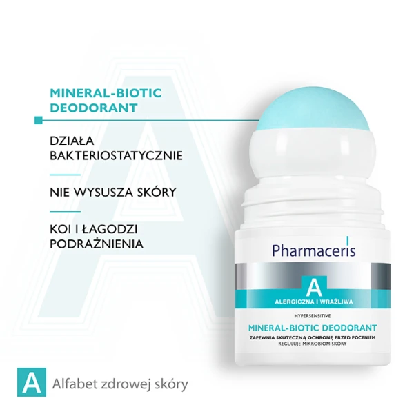 PHARMACERIS A Hypersensitive Mineral-Biotic Deodorant, 50 ml 3