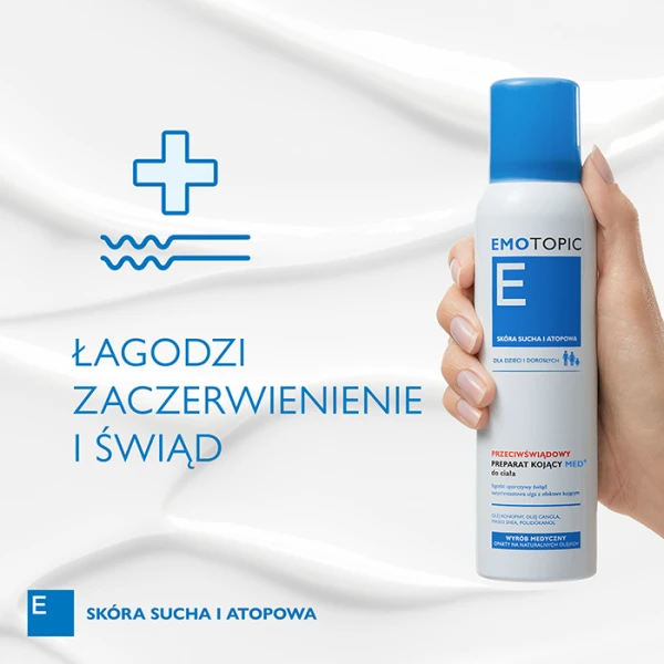 EMOTOPIC Med+ Preparat przeciwświądowy do ciała kojący, 150 ml 3