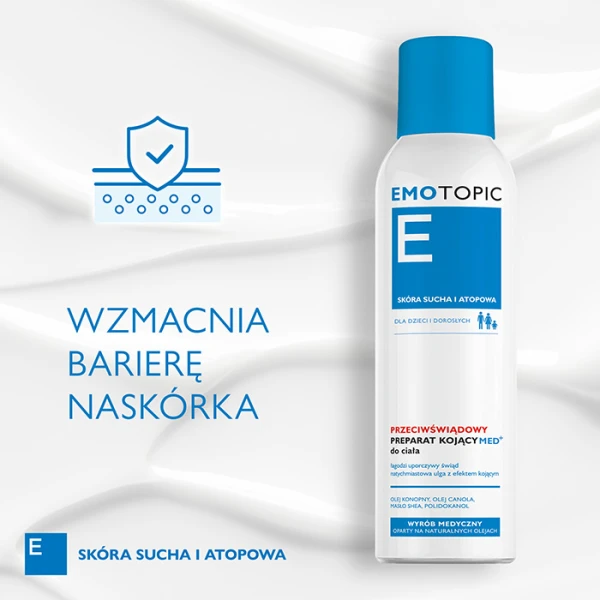 EMOTOPIC Med+ Preparat przeciwświądowy do ciała kojący, 150 ml 4