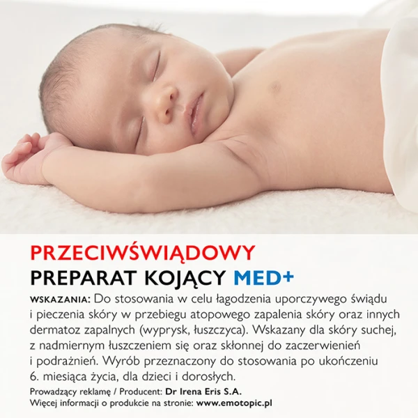 EMOTOPIC Med+ Preparat przeciwświądowy do ciała kojący, 150 ml 5