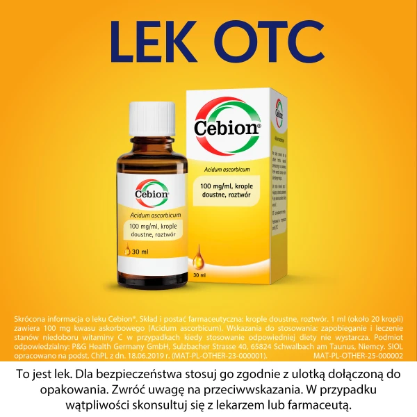 Cebion Witamina C 100 mg/ml, krople doustne, 30 ml 5