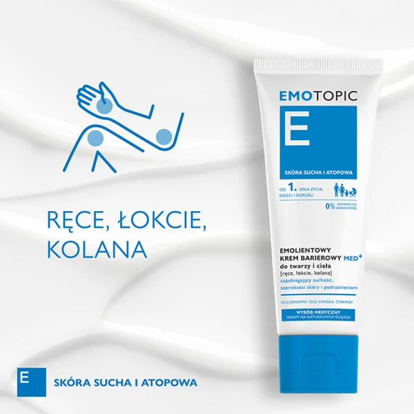 EMOTOPIC Med+ Krem do twarzy i ciała barierowy, 75 ml 3
