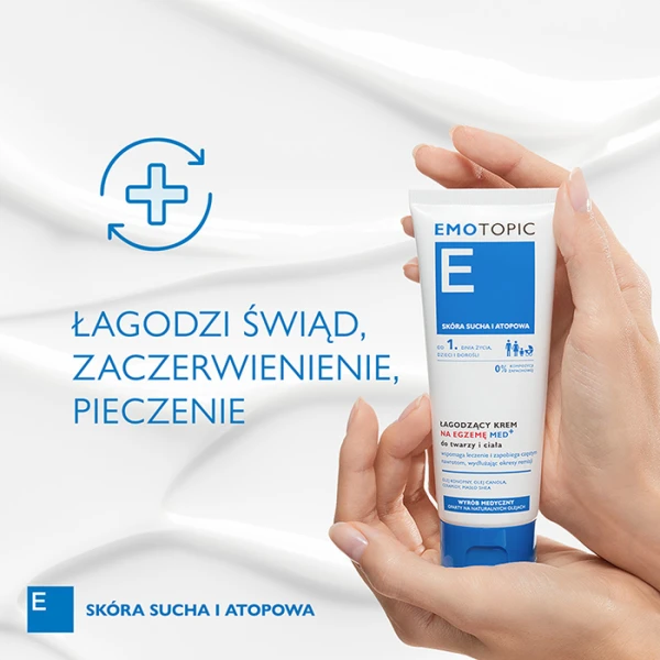 EMOTOPIC Med+ Krem do twarzy i ciała łagodzący, 75 ml 3