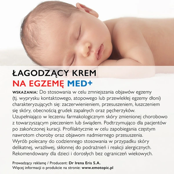 EMOTOPIC Med+ Krem do twarzy i ciała łagodzący, 75 ml 5