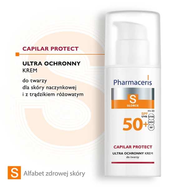 PHARMACERIS S Capilar Protect Krem ultra ochronny dla skóry naczynkowej SPF 50+, 50 ml 1