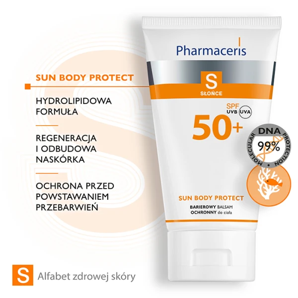 PHARMACERIS S Sun Body Protect Balsam do ciała barierowy ochronny SPF 50+, 150 ml 3