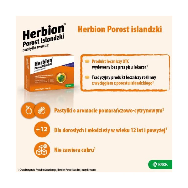 HERBION POROST ISLANDZKI, 24 pastylek do ssania 3