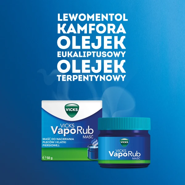 Vicks VapoRub 3-w-1 na objawy przeziębienia, 50 g 4