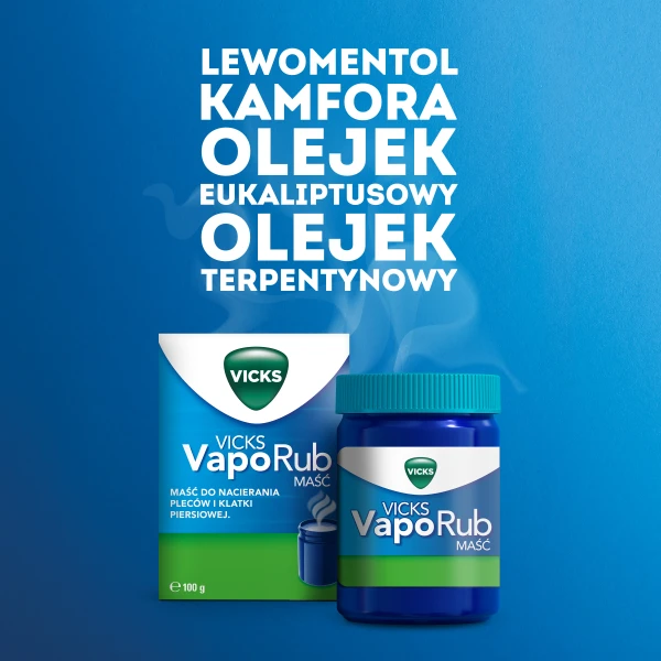 Vicks VapoRub 3-w-1 na objawy przeziębienia, 100 g 3