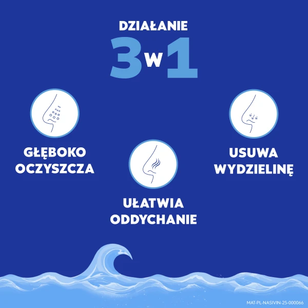 Vicks Nasivin Aqua Forte Izotoniczna Woda Morska, spray do nosa 3w1, powyżej 3 roku życia, 120 ml 2