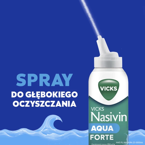 Vicks Nasivin Aqua Forte Izotoniczna Woda Morska, spray do nosa 3w1, powyżej 3 roku życia, 120 ml 3