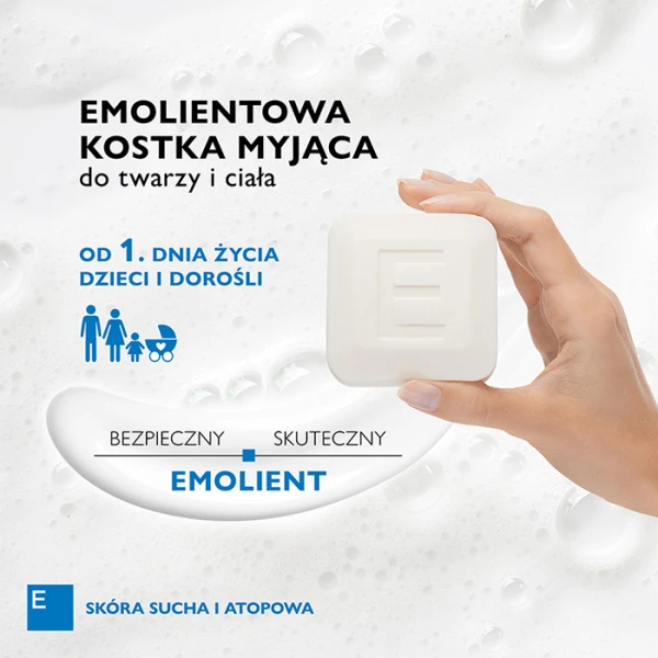 Emotopic Kostka myjąca do ciała emolient od 1 dnia życia, 100g 1