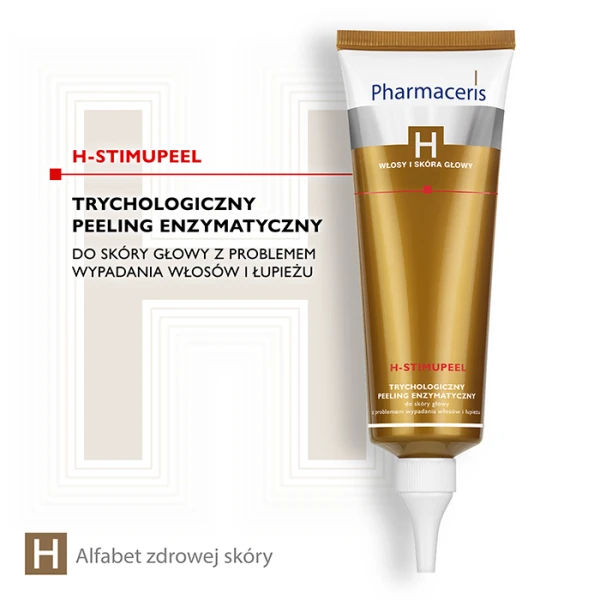 Pharmaceris H-Stimupeel, trychologiczny peeling enzymatyczny do głowy, 125ml 1
