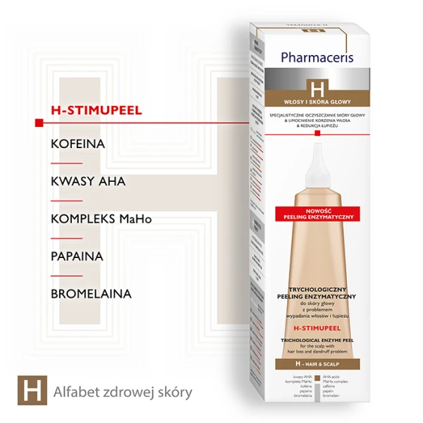 Pharmaceris H-Stimupeel, trychologiczny peeling enzymatyczny do głowy, 125ml 2